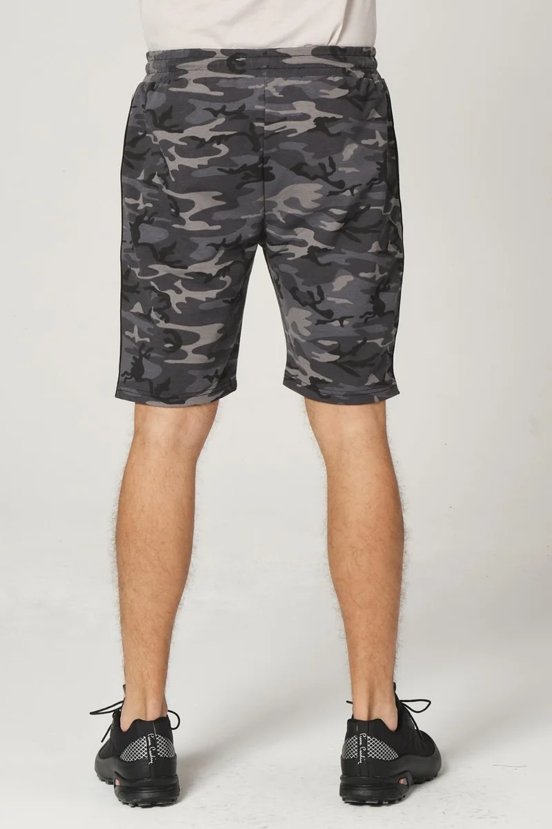 Alexander Gardi Alexandergardı Stripe Detailed Camouflage Patterned Cargo Pocket Shorts (E21-SINTO Srt)