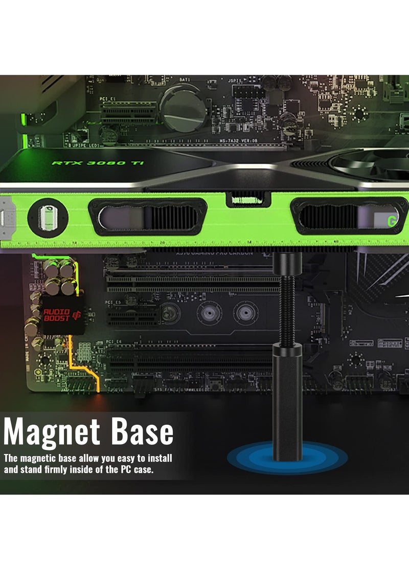 Generic - Adjustable GPU Brace Support for Graphics Cards, Universal VGA Stand with Height Adjustment, Video Card Sag Holder Bracket, Black GPU Support Stand. - Image 1