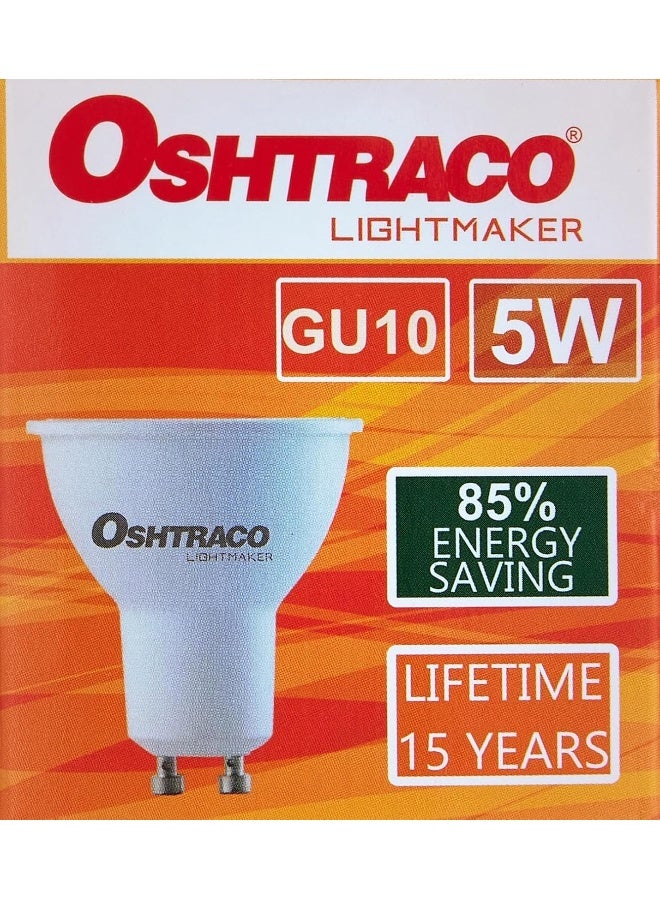 OSHTRACO مصباح LED GU10 من أوشتراكو 5 واط، أبيض دافئ - Image 2