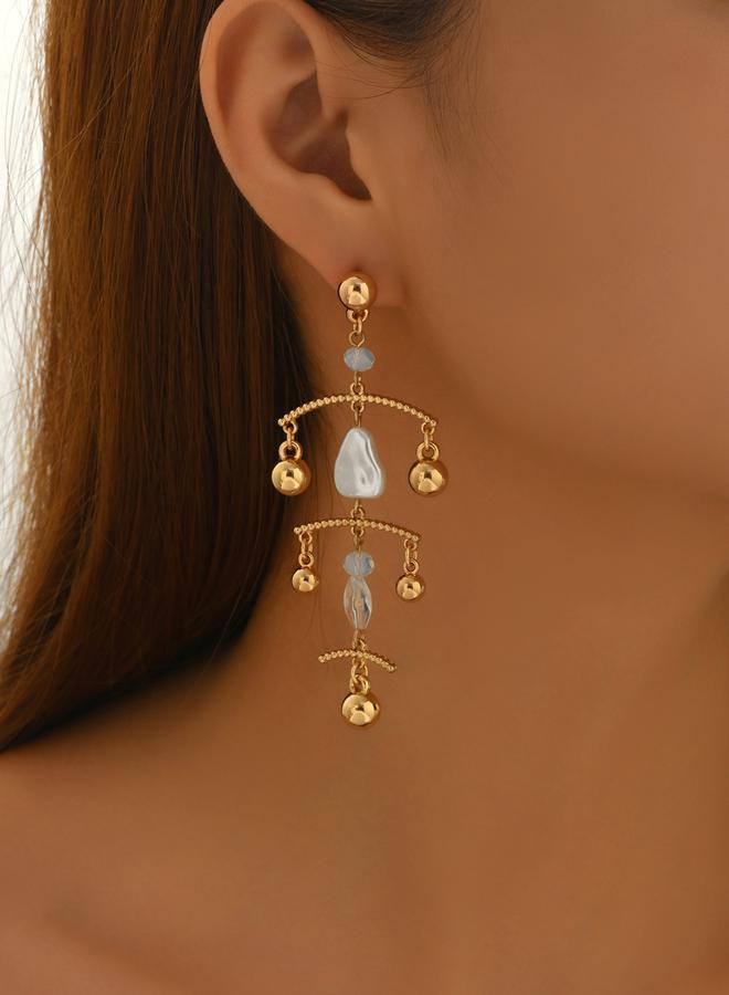Take Two Women Gold Dangle Earrings - Image 4