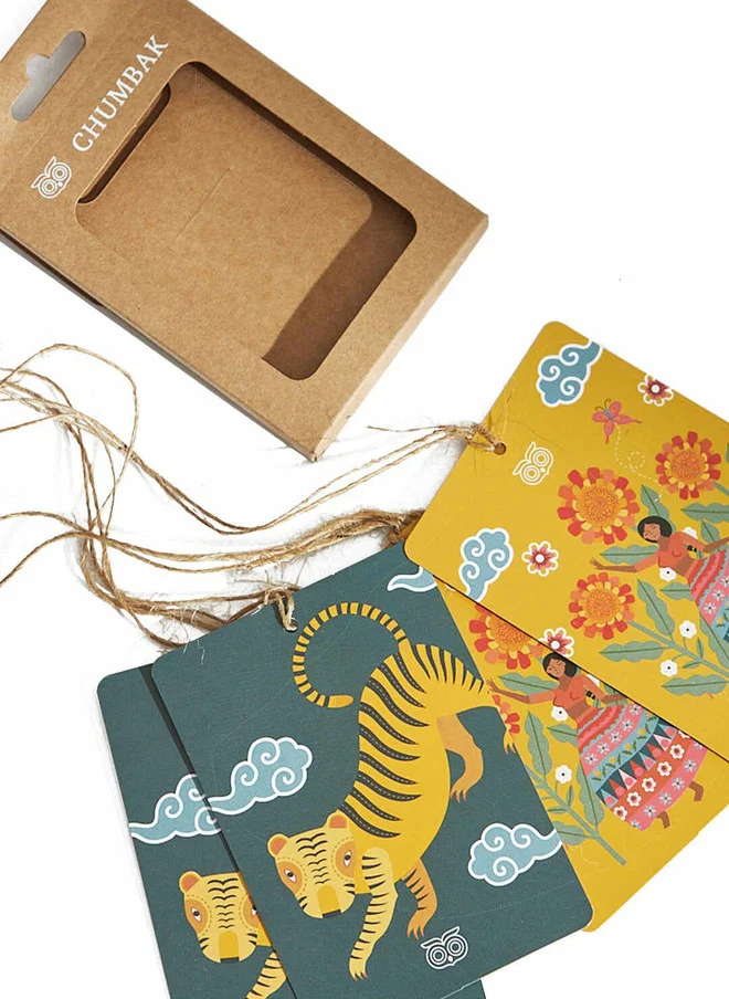 Marigold Note Cards, Set of 4