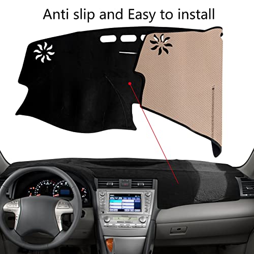 Donpida Dash Cover Mat Custom Interior Center Console Compatible with Toyota Camry 2007 2008 2009 2010 2011 Dashboard Cover Pad Carpet Protector - Image 2