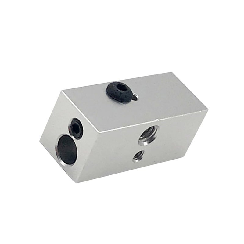 Aluminum Heating Block For 3D Printer Single Head Dual Color Mixing Extruder - Image 1