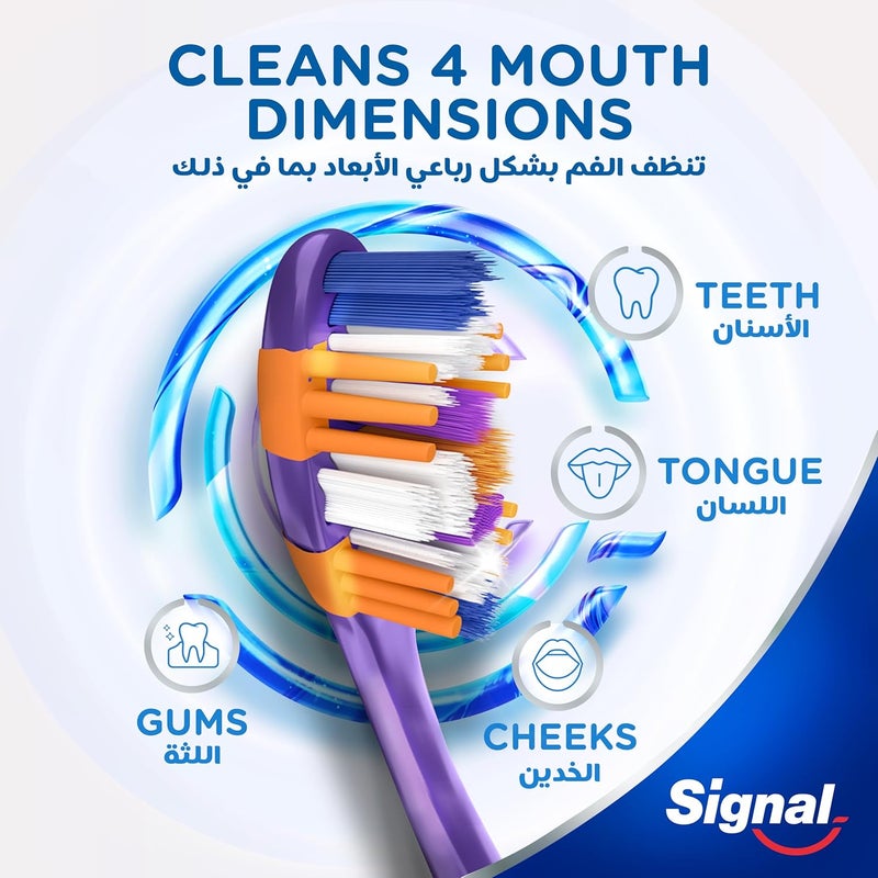 Signal 4D Medium Interdental Toothbrush - 2 Pack - Image 2