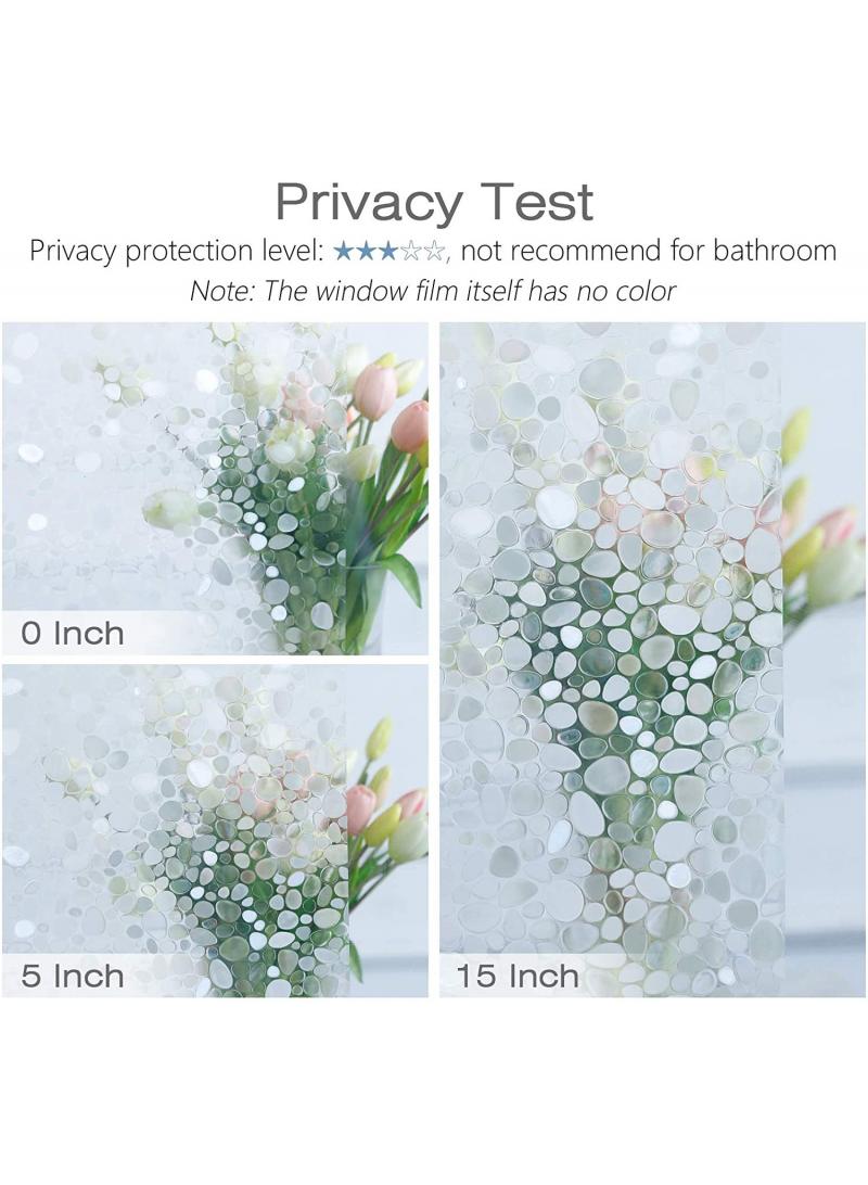 Y&D Window Film Decorative Privacy No Glue Glass Sticker For Door Home House Ofiice Heat Control Anti UV 60 x 200 cm  - Image 4