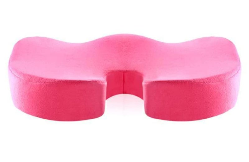 DEBIK DEBIK Memory Foam Coccyx Tailbone Sciatica Lower Back Support And Pain Relief Seat Cushion With Removable Cover Fits Most Desk Computer Chairs And Car Seats Specially Designed For Women Pink  - Image 4