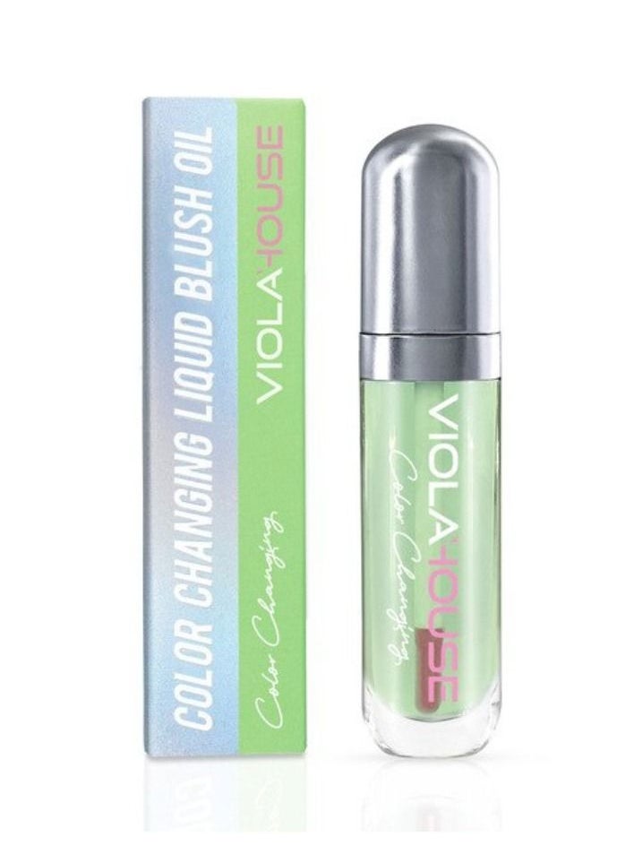 VIOLAHOUSE Color Changing Liquid Blush Oil for Cheeks Glossy Shiny Finish Water-Based Color Pigments Rouge Stick for Women 8g  - Image 1