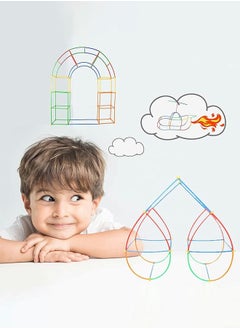 GROIC Straw Constructor STEM Building Toys 400 Piece Straw and Connector Construction Set, Interlocking Plastic Educational Toy Engineering Blocks, Educational Toys  - Image 5