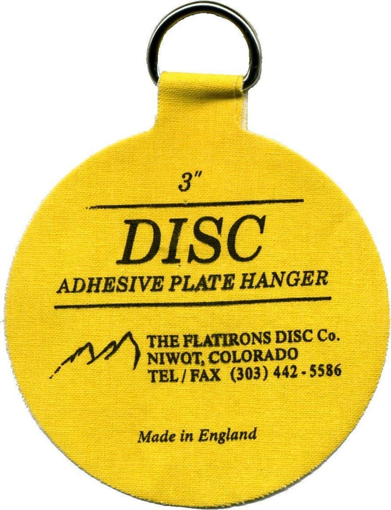 Disc Flatirons Disc Adhesive Medium Plate Hanger Set (4-3 Inch Hangers) - Image 1