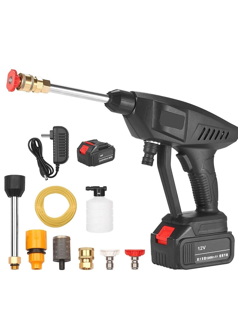BGM 48V Cordless Portable Washer Electric High Pressure Cleaner Machine 200W 30Bar Lithium Handheld Car Cleaning Device With Foam Generator Nozzle Water Pump  - Image 1