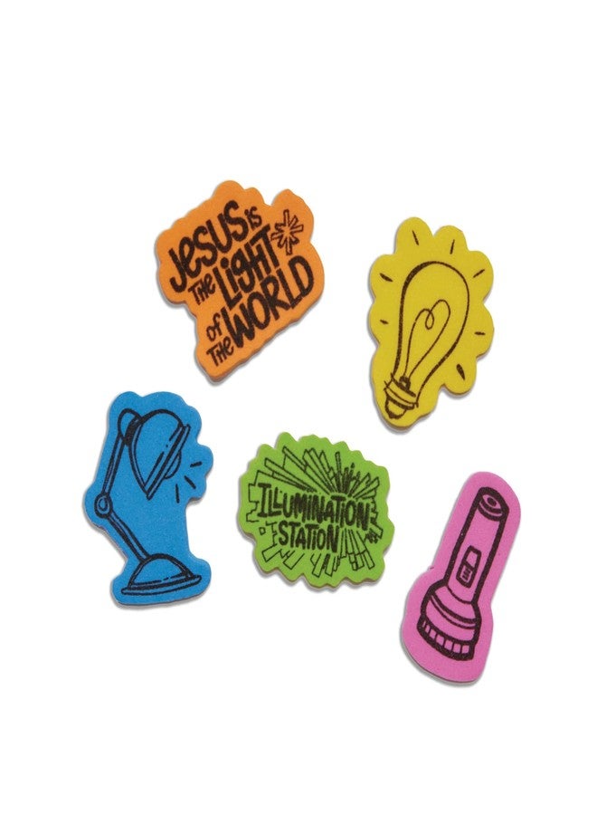 Lifeway Kids VBS 2026 Illumination Station Sticky Foam Shapes (Package of 150 Pieces)