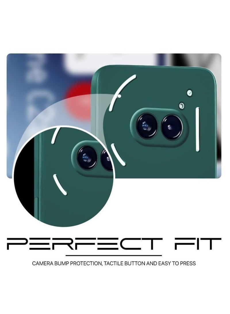 TIGER Nothing Phone 2A Case Cover – Silky Full Body Silicone Case with Microfiber Lining, Shockproof Protective Cover for Nothing Phone 2A 6.7-inch Green - Image 5