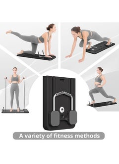 ShebSheb Pilates Yoga Board - 2024 Pilates Reformer Set, Multi-Purpose Foldable Pilates Reformer Board for Home, 5 in 1 Pilates Sliding Board  - Image 2