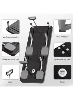 ShebSheb Pilates Yoga Board - 2024 Pilates Reformer Set, Multi-Purpose Foldable Pilates Reformer Board for Home, 5 in 1 Pilates Sliding Board  - Image 4