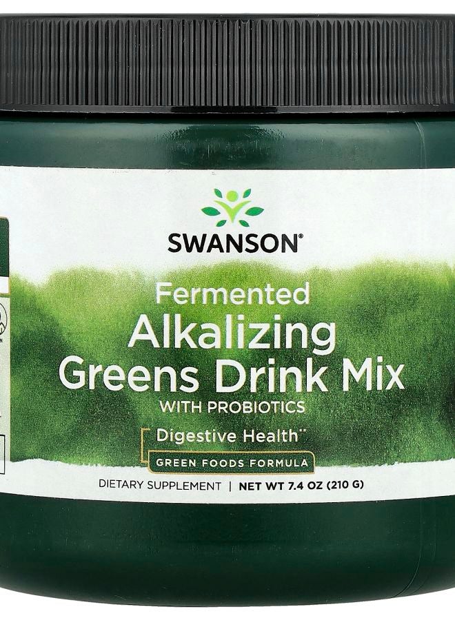Fermented Alkalizing Greens Drink Mix with Probiotics 7.4 oz (210 g)