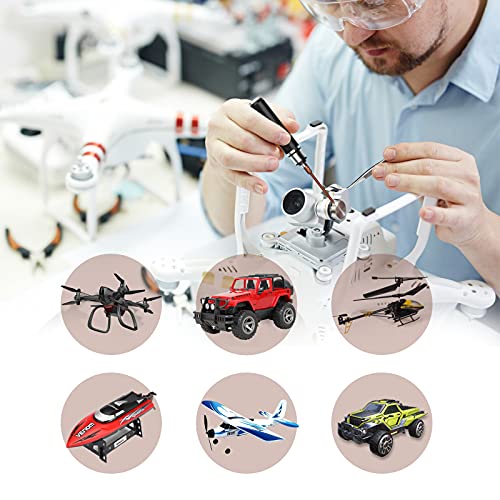 ARRAROWN 9Pcs RC Car Tool Kit 6 in 1 Hex Screwdriver Set with Tray,Cross Wrench Hobby Repair Tool Kit Compatible with Most of RC Cars Truck Buggy Truggy Racing - Image 4