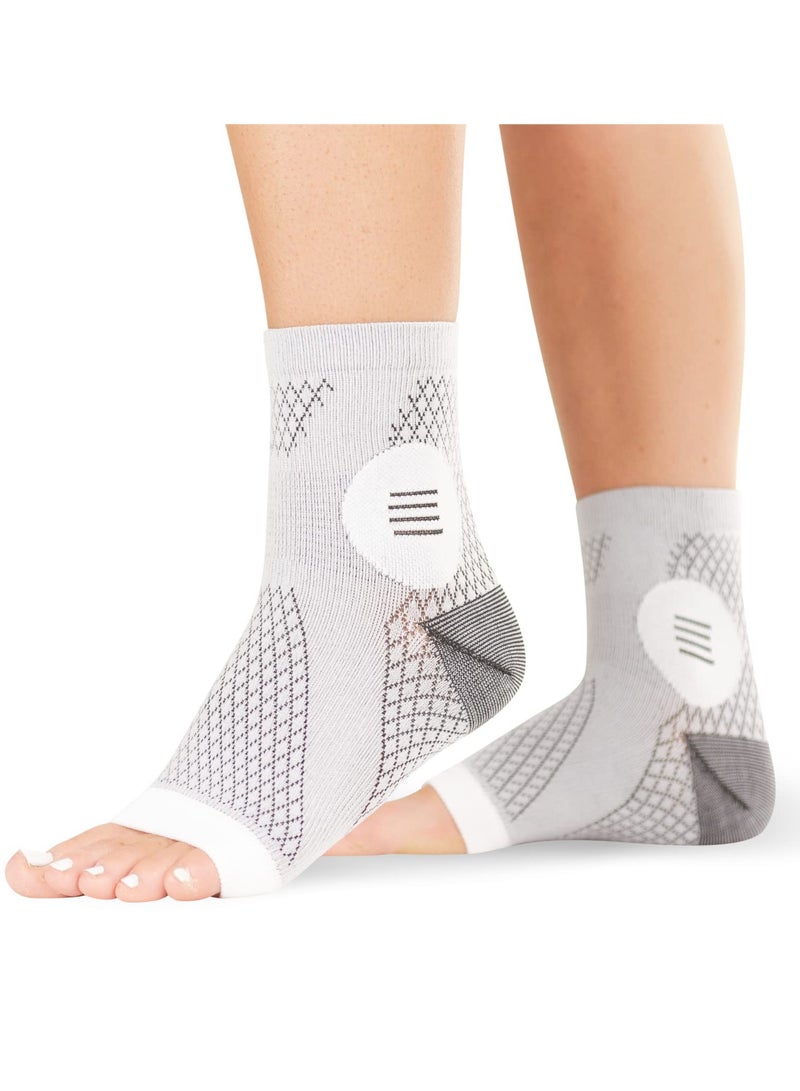 SYOSI Neuropathy Socks, Ankle Compression Sleeve Support Brace Socks, Arch Support Socks Heel Spur Relief Products Leg & Foot Supports Plantar Fasciitis Night Sock for Women (L - 1 Pair)  - Image 1