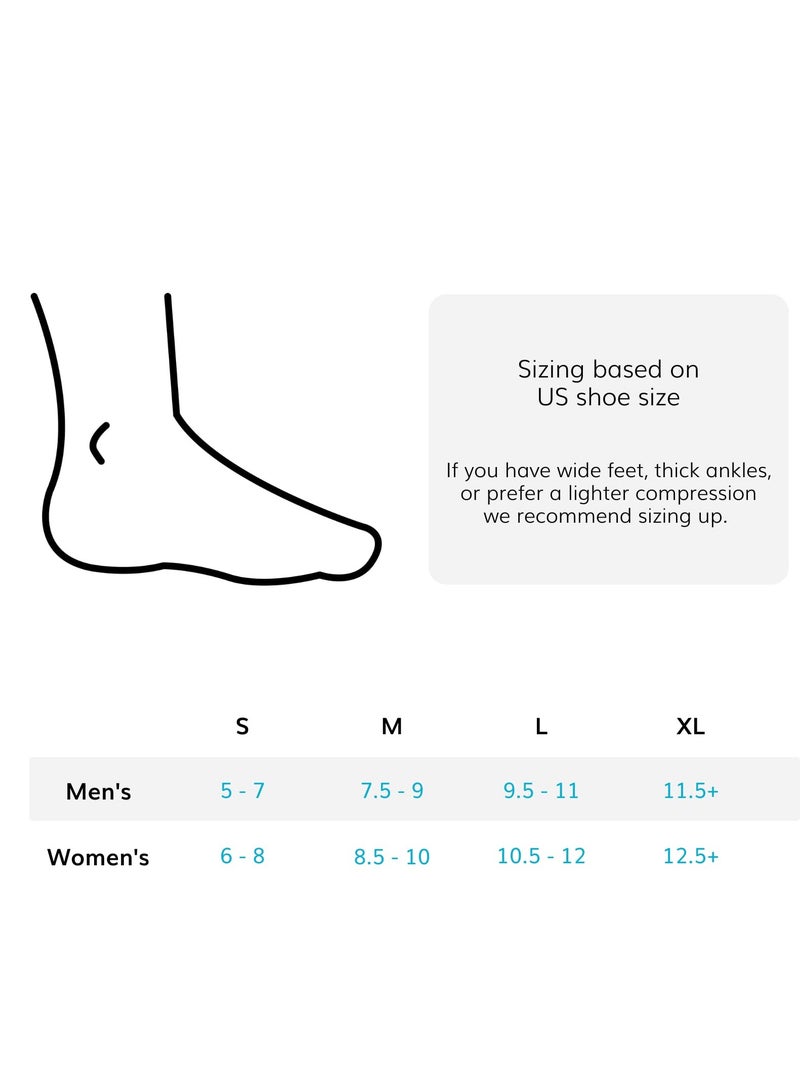 SYOSI Neuropathy Socks, Ankle Compression Sleeve Support Brace Socks, Arch Support Socks Heel Spur Relief Products Leg & Foot Supports Plantar Fasciitis Night Sock for Women (L - 1 Pair)  - Image 2