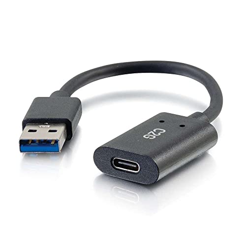 C2G 6in USB-C Female to USB-A Male SuperSpeed USB 5Gbps Adapter Converter - Image 2