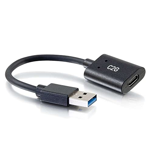 C2G 6in USB-C Female to USB-A Male SuperSpeed USB 5Gbps Adapter Converter - Image 5