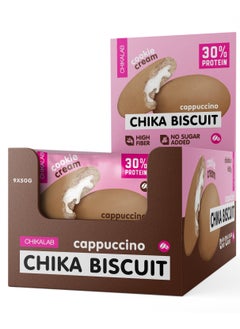 Chika Biscuit Protein Cookie Cream Filling Cappuccino Flavor High Fiber and No Sugar Added 9x50g - pzsku/ZB63E5D23C8A47FEE54EFZ/45/_/1720767336/1cb1d103-1efe-4ecc-99f4-0d3bc17310cf