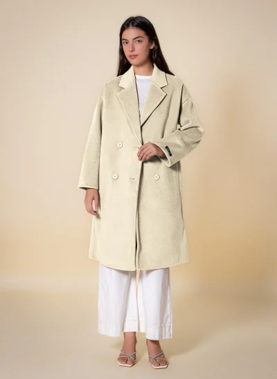 شايبس معطف مزدوج الصدر ناعم