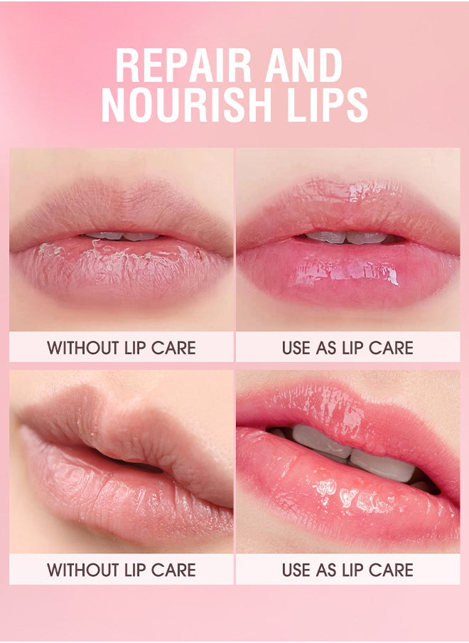 LANGMANNI Pudding Glow Lip Balm, Lipstick Long-Lasting Plumps Moisturizing Lip Gloss Lip Oil Mushroom Jar, Day And Night Lip Repair Hydrating Lip Mask Nourish And Hydrate Not Sticky Tinted Lip Balm  - Image 5