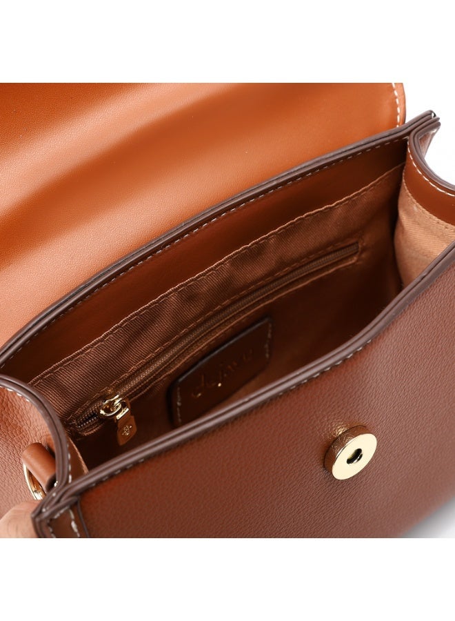 Dejavu BAGS DEE-DJTX-006 Self Pattern textured Leather Bag - Brown For Women - Image 2