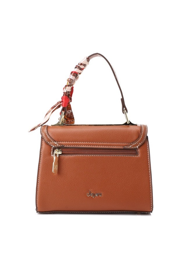 Dejavu BAGS DEE-DJTX-006 Self Pattern textured Leather Bag - Brown For Women - Image 3