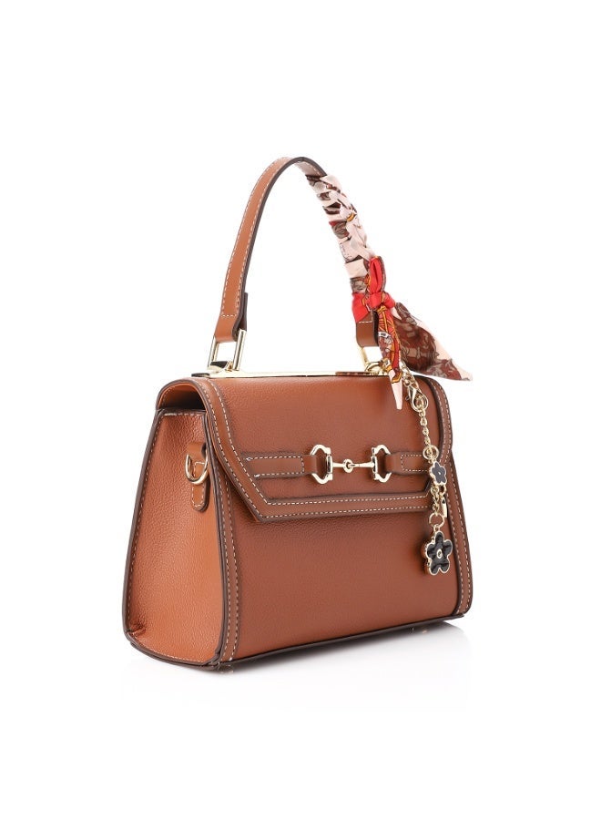 Dejavu BAGS DEE-DJTX-006 Self Pattern textured Leather Bag - Brown For Women - Image 4