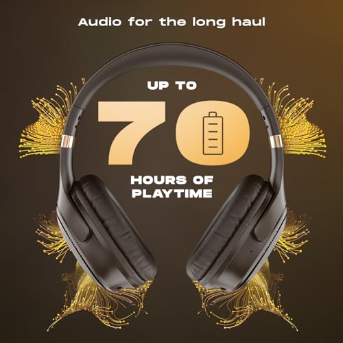 Noise Airwave Max 3 Bluetooth On Ear Headphones with 70H Playtime, 40mm Driver, Low Latency(up to 45ms),Dual Pairing, BT v5.3 (Dark Brown) - Image 3