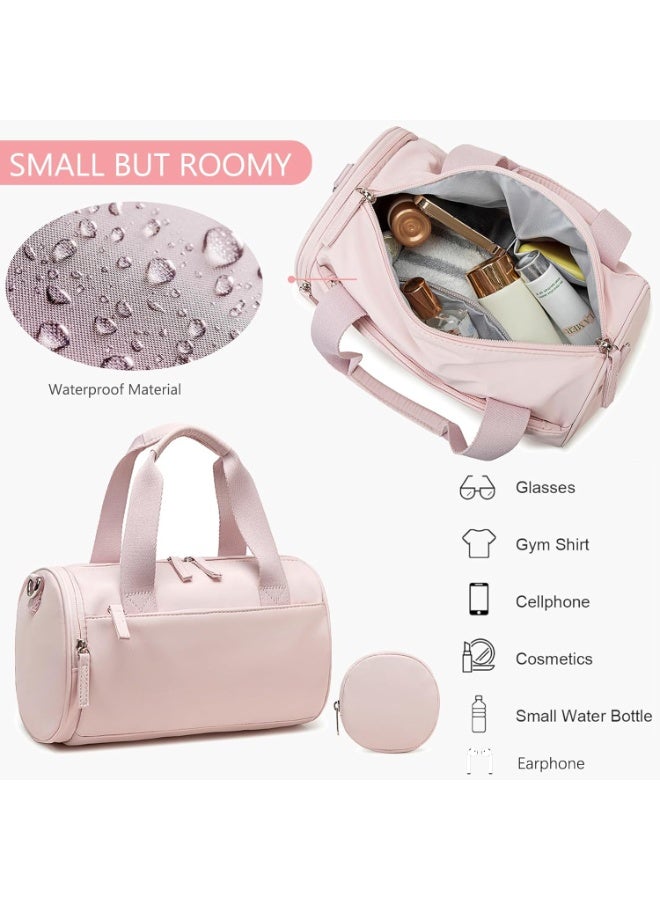 Mini Gym Bag for Women Girls Cute Small Duffle Bag with Multifunctional Pockets Bag Workout Sport Bags for Dance,Fitness,Yoga, Pink, Sport - Image 5
