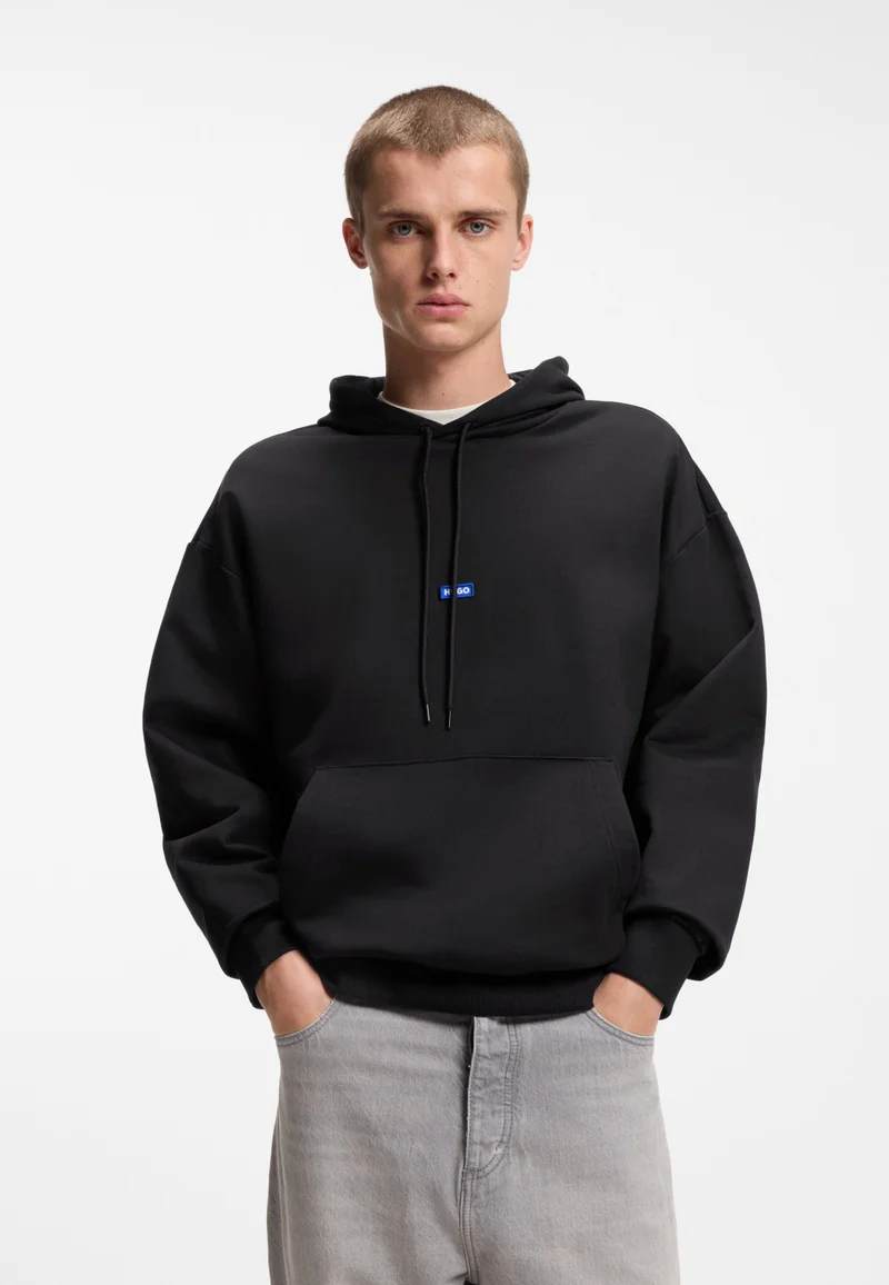 هوجو هودي قطن تيري بشعار أزرق