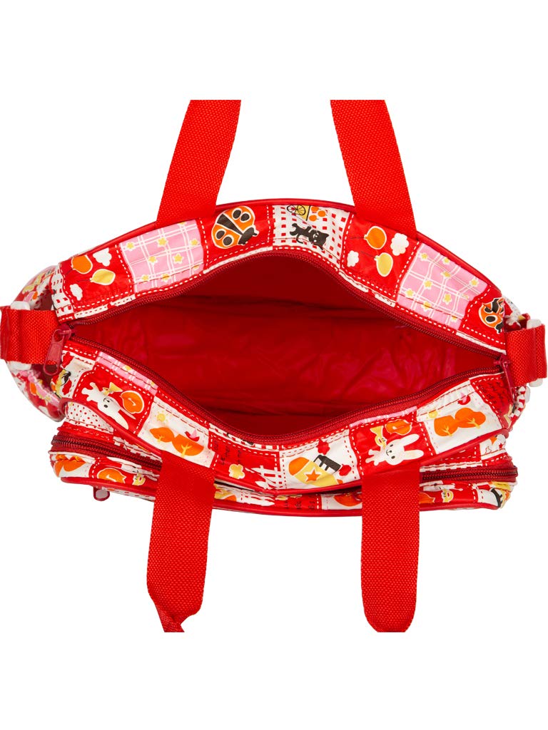 Mee Mee Durable Nursing Maternity Diaper Backpack Multifunctional Adjustable Spacious Shoulder Strap Stylish Baby Travel Bag/Mamas Bags/Diapers Bags for Kids/Baby/Toddlers Backpack (Red) - Image 5