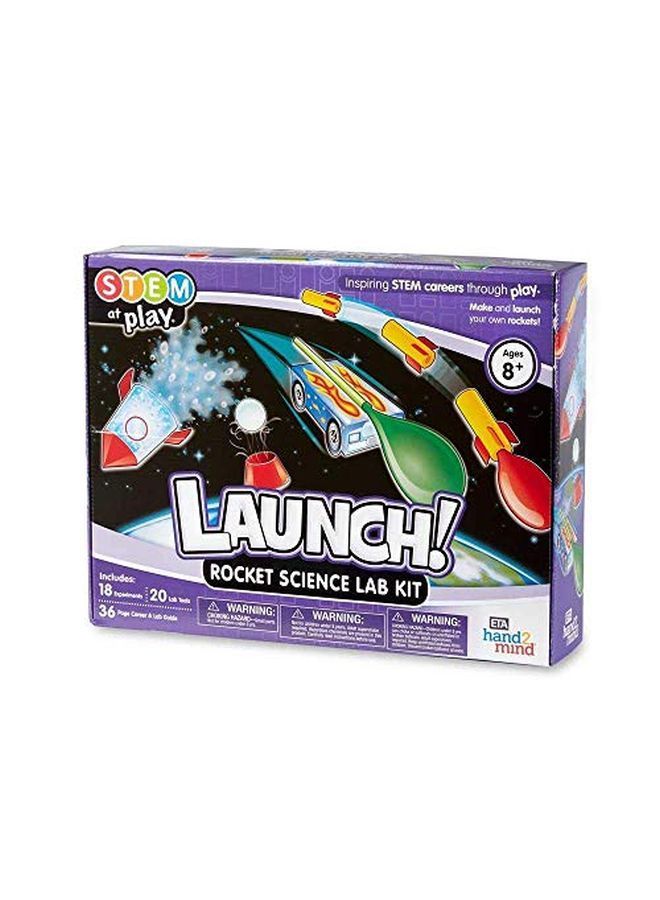 hand2mind Launch Rocket Kids Science Kits 18 Stem Experiments And Activities Make Your Own Rocket Solar System & Rocket Races ; Educational Toys ; Stem Authenticated - Image 1