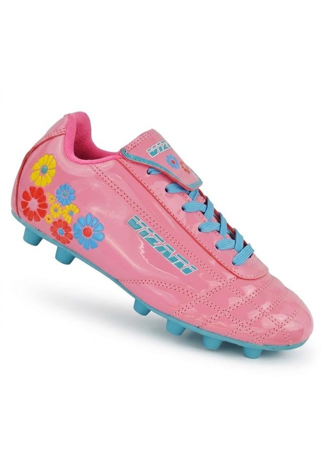 Vizari Blossom FG Soccer Shoe (Toddler/Little Kid), Pink/Blue, 8 Toddler - Image 1