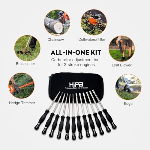 Hipa Pack-of-12 Carburetor Adjustment Tool Carb Adjusting Tool Kit for 2-Cycle Small Engine Poulan Husqvarna STIHL Echo Trimmer Weedeater Chainsaw - Image 2