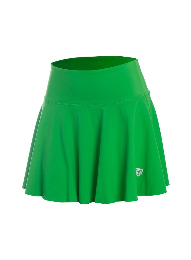 Wrinkled Yoga Skirt Women's Summer High Waist Pocket Skirt Sports Skirt Solid Color Running Training Quick drying Tennis Skirt  - Image 1