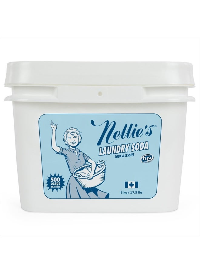 Nellie's - Laundry Soda - Concentrated Laundry Detergent Powder -Bulk 500 Loads - Eco-Friendly, Biodegradable, Vegan, Hypoallergenic, Fragrance-Free, and Non-Toxic Formula - Image 1