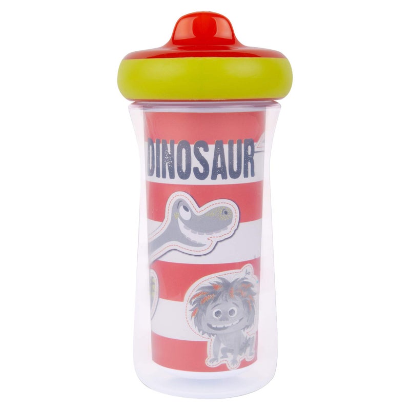 The First Years Dinosaur Kids Insulated Sippy Cups - Dishwasher Safe Spill Proof Toddler Cups - Ages 12 Months and Up - 9 Ounces - 2 Count - Image 2