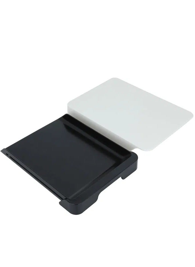 السيف غاليري لوح تقطيع بلاستيك السيف غاليري، 30×22×4 سم - أبيض بأسود - Image 2
