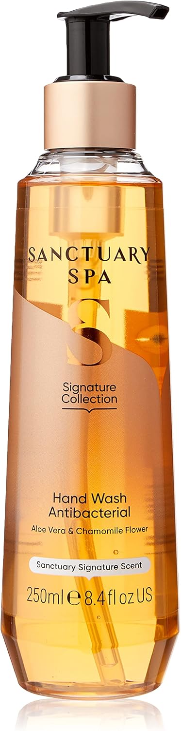 Sanctuary Spa Antibacterial Hand Wash No Mineral Oil Cruelty Free Vegan Liquid Hand Soap 250ml