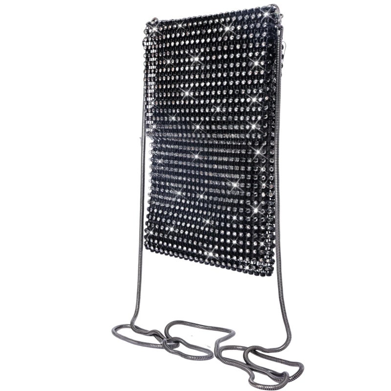 Bgfhna Glitter Purses Women's Mini Evening Handbags Crossbody Clutch Purse Crystal Rhinestone Bag Small Shoulder Sparkling Wedding Party Bag - Image 3