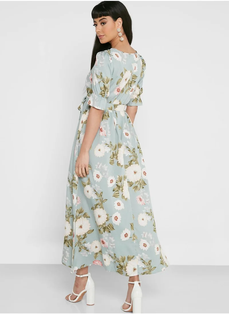 ELLA Puff Floral Dress