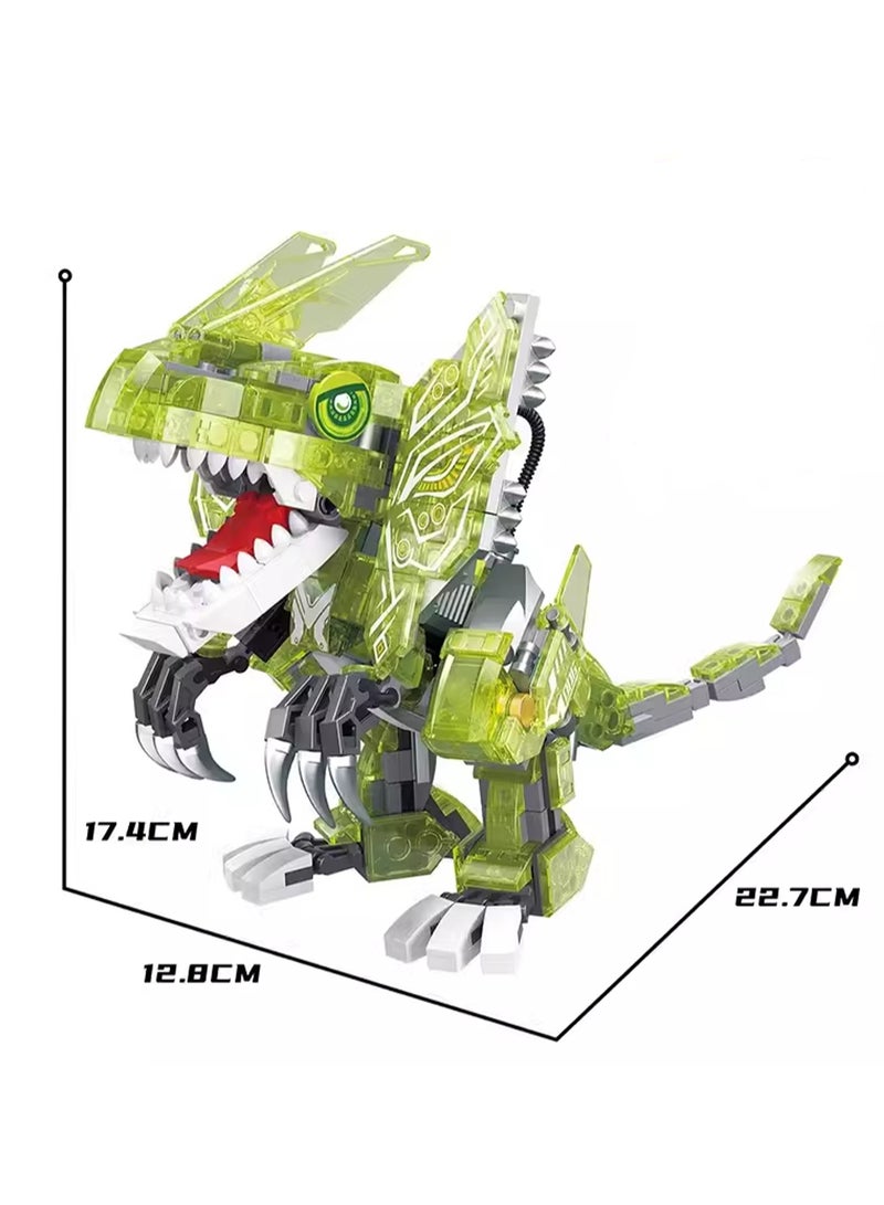 Luminous Jurassic Dinosaur Dilophosaurus For Boys Building Blocks Toy - Image 2