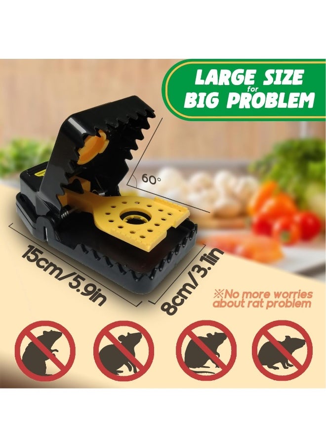 Generic 6 Pcs Mouse Traps, Reusable Rat Trap, Large High Power Spring Mouse Trap, Heavy Duty Snap Rat Trap for Indoor, Outdoor, Kitchen, Garden  - Image 2