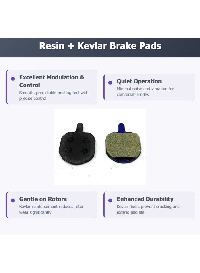 Hardheaded Ram Bike Brake Pads sintered for Hope E4, Tech 3 E4 Brakes. The Bicycle Replacement Part for OEM Brakes for high Braking Power (1 Sintered) - Image 2
