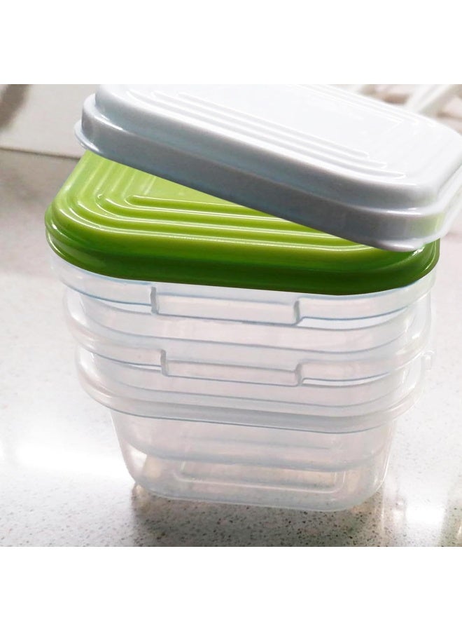 ARSUK Baby Food Storage Containers 120ml - Reusable Small Freezer Jars with Leak Proof Lids - Travel Friendly Baby Weaning Snack Pots - Dishwasher, Freezer & Microwave Safe, BPA Free (Pack of 8) - Image 3