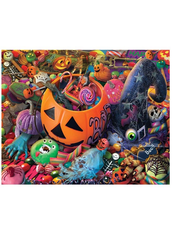 White Mountain Halloween Treats Halloween Puzzles 1000 Pieces Fun Jigsaw Puzzle for Fall and Autumn