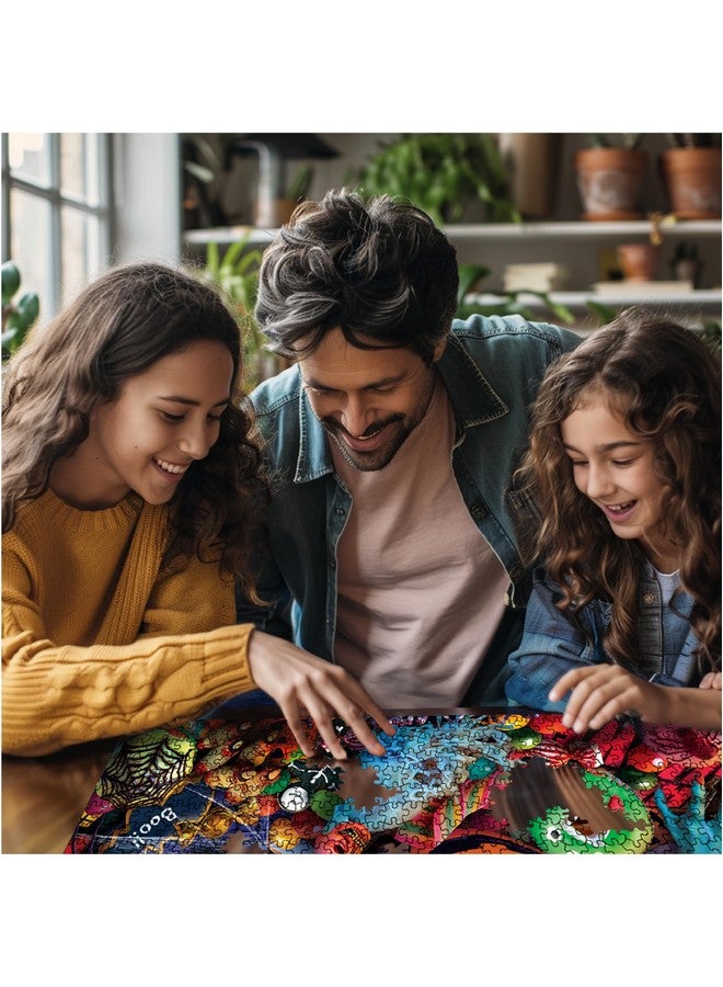 White Mountain Halloween Treats Halloween Puzzles 1000 Pieces Fun Jigsaw Puzzle for Fall and Autumn